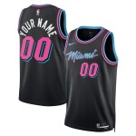 Maillot NBA Miami Heat Personnalisable Nike 2025-26 City Edition Noir Swingman - Homme